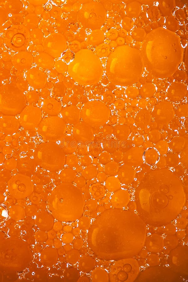 Abstract Orange Water Drops Stock Photo Image of water, closeup