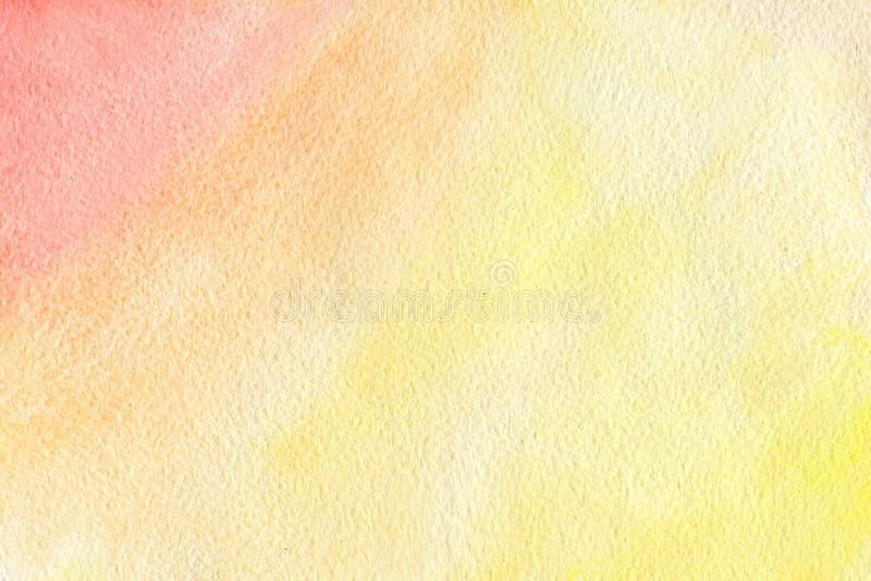 Abstract orange yellow red pastel watercolor textured background