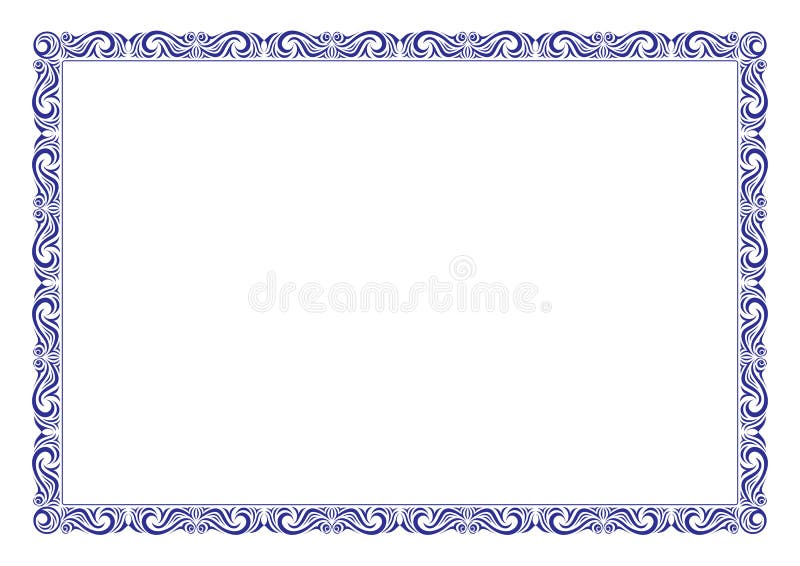 Download Abstract Blue Border With Text Template Stock Vector Illustration Of Replace Template 166870492 SVG Cut Files