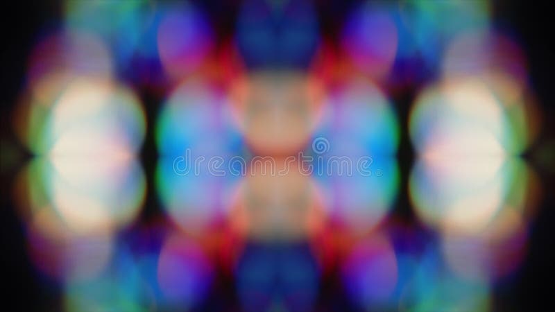 Abstract ornamental nostalgic elegant shimmering background. Looped animation. Neon colors. Cyberpunk symmetric bokeh. stock footage
