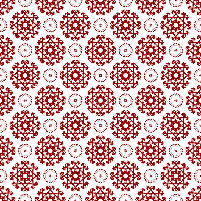 Abstract Ornamental Oriental Floral Seamless Royal Vintage Arabic Chinese Transparent Red Pattern Texture Wallpaper