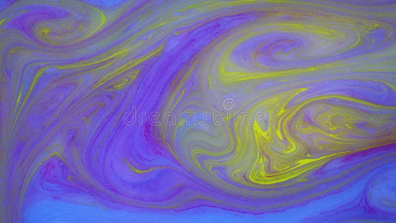 Abstract paint ink in motion. Psychedelic background footage. Colorful spots. Liquid design. stock illustration