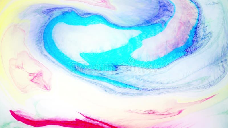 Abstract paint ink in motion. Psychedelic background footage. Colorful spots. stock illustration