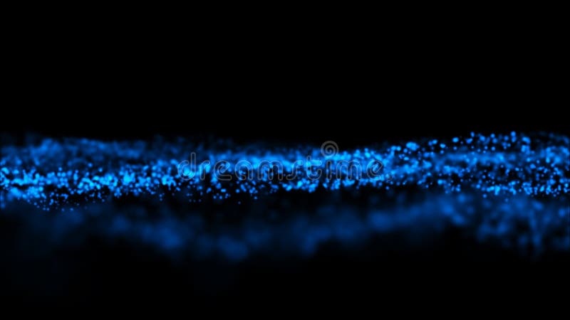 Abstract Particle Blur Wave Background Blue on Futuristic Background Beautiful, flowing, motion illustration vector illustration