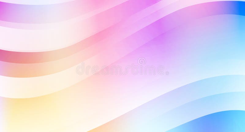 Abstract Pastel Colored Background with Waves. Vector Minimal Banner. Pearl Colored Sleek Texture vector illustration