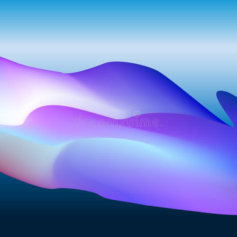 Abstract Pastel Colorful Background Vector. Smooth and Soft Blue