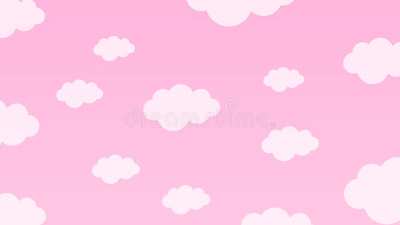 Abstract Pastel Kawaii Funny White Clouds. Seamless Pattern on Blue  Background Stock Illustration - Illustration of pretty, design: 136937078