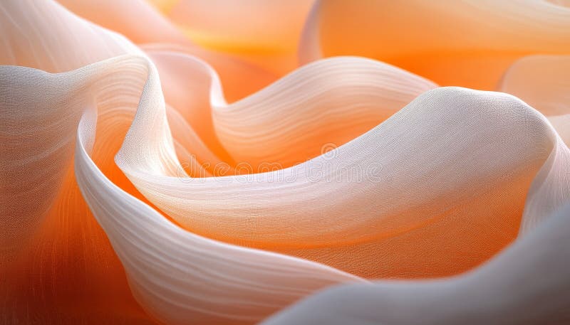 Abstract Pastel Orange Wave Texture, Elegant Minimalist Monochromatic Design Background royalty free illustration