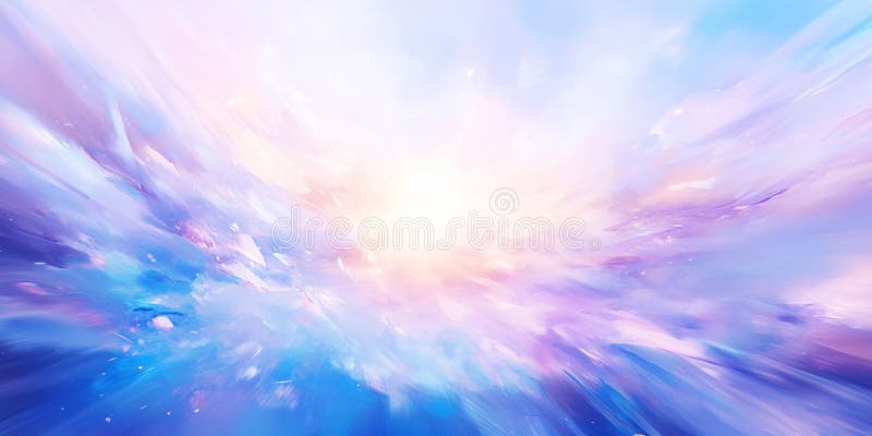 Abstract Pastel Sky Digital Paint Soft Blue Purple Background Art Calm Strălucire Imagine Luminoasă vector illustration