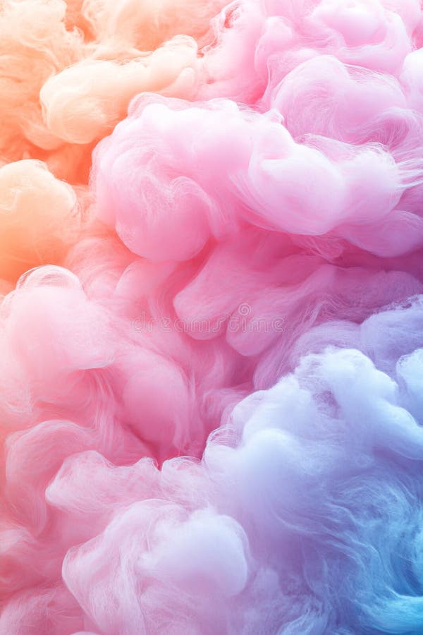 Abstract Pastel Smoke Background Soft, Colorful, And Dreamy Texture With A Gentle Gradient vector illustration