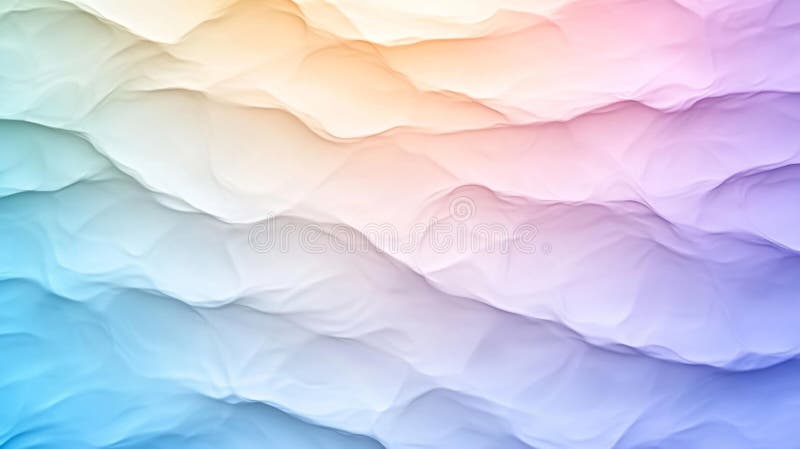 Abstract pastel soft color wave texture with smooth gradient effect stock illustration