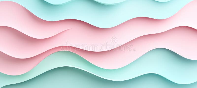 Abstract Pastel Wave Pattern A Modern, Nature-Inspired Design for Backgrounds and More royalty free illustration