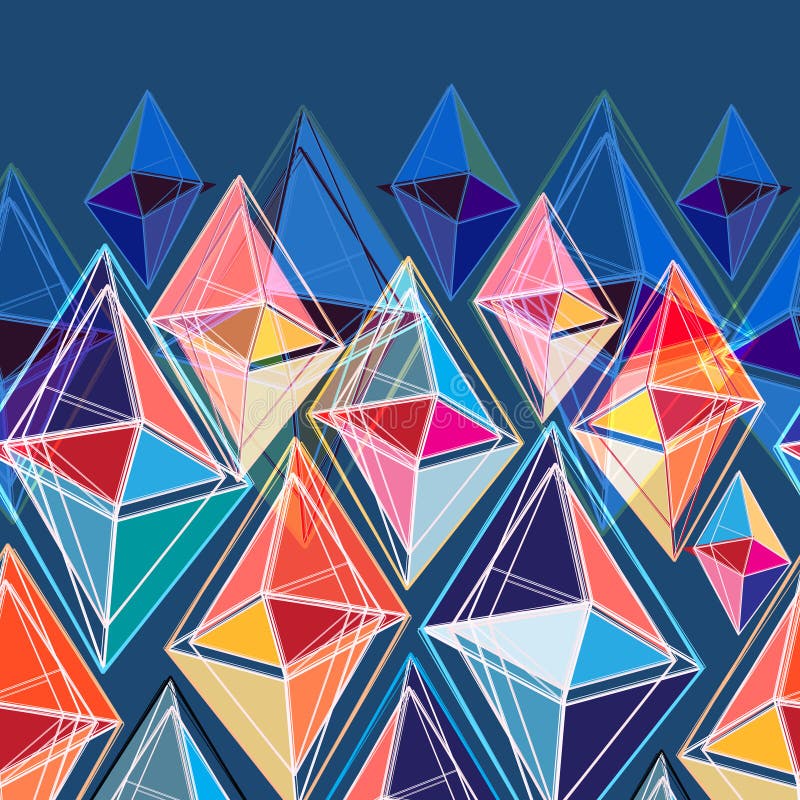 Abstract patroon van veelhoeken stock illustratie Abstract patroon van veelhoeken stock illustratie