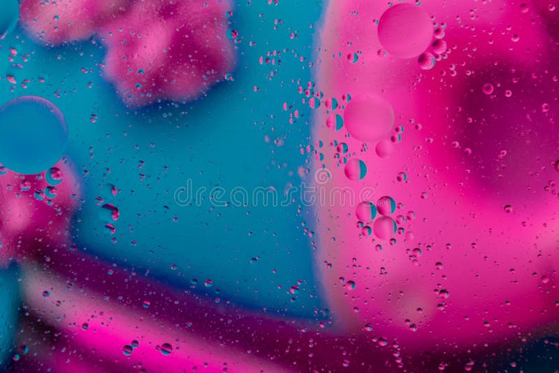 Micro molecular abstract pattern of colored oil bubbles on water. stock image Micro molecular abstract pattern of colored oil bubbles on water. stock image