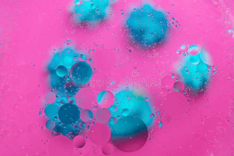 Abstract macro molecular pattern of colored oil bubbles on water. stock image Abstract macro molecular pattern of colored oil bubbles on water. stock image