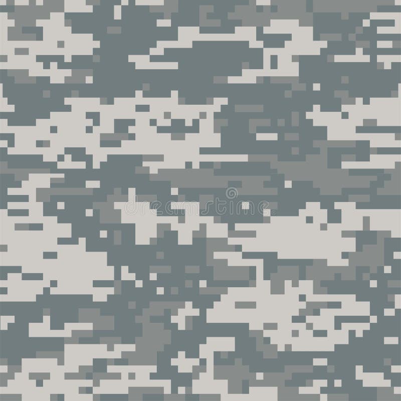 Digital Camo Background. Seamless Camouflage Pattern. Modern Military ...