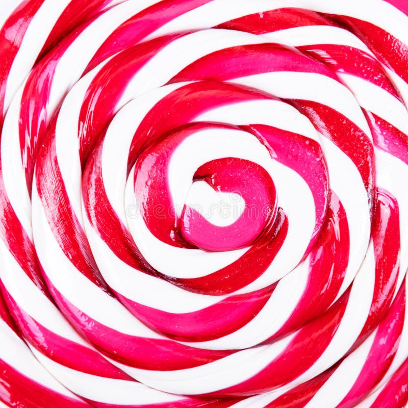 Abstract pattern of red and white candy