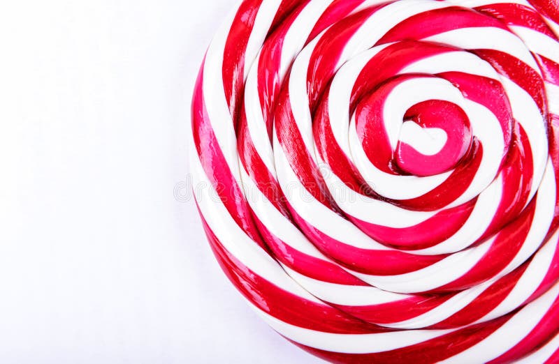 Abstract pattern of red and white candy