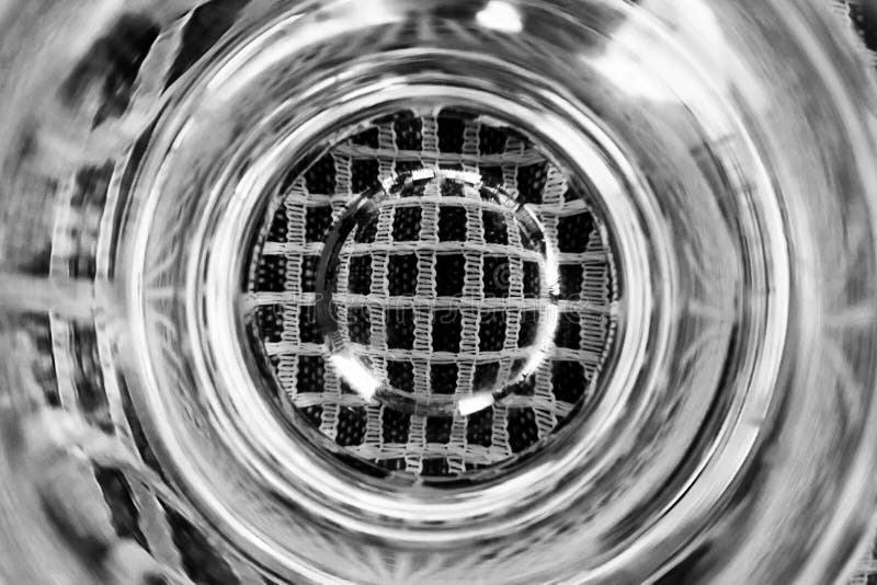 Bottom of Water Filled Glass Stock Image Image of transparent