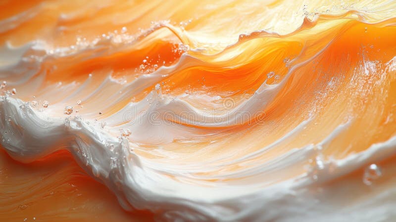 Abstract Peach Fuzz Art Painting Texture on Canvas stock illustration