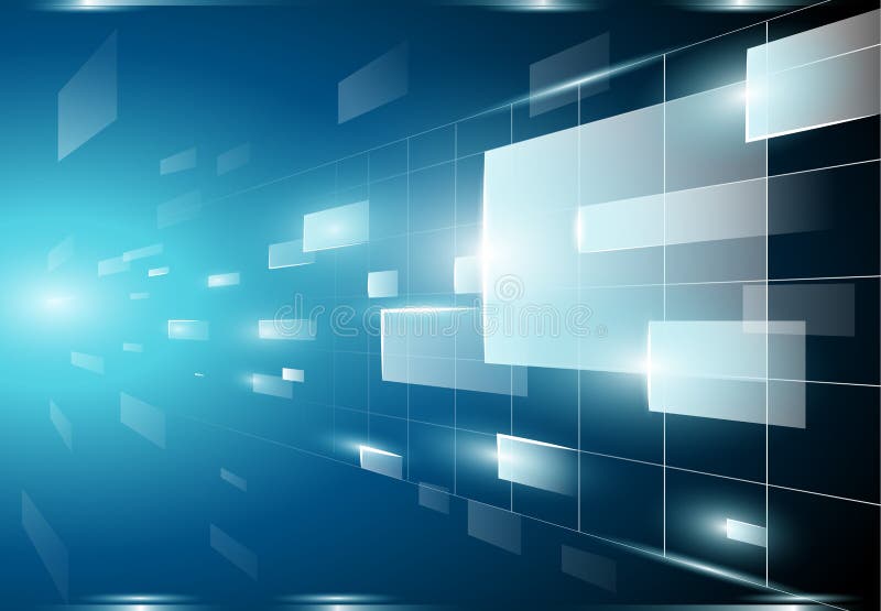 Abstract perspective user interface royalty free illustration