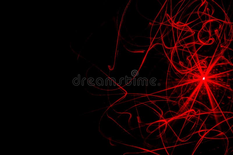 Abstract Picture Light Laser Trail Black Background Stock Photo Image