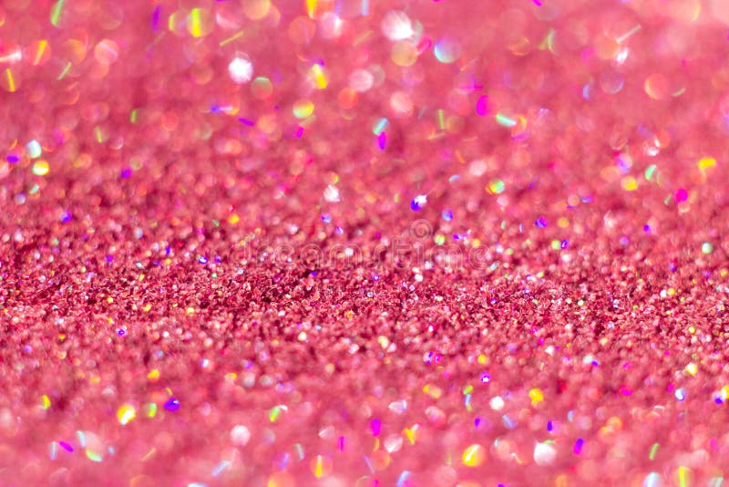 Abstract Pink Glitter Background with Beautiful Bokeh Stock Photo - Image  of metal, design: 149725600