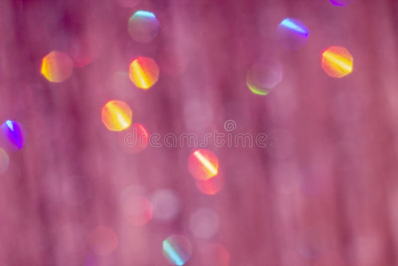 Abstract Pink Glitter Background with Beautiful Bokeh Stock Photo