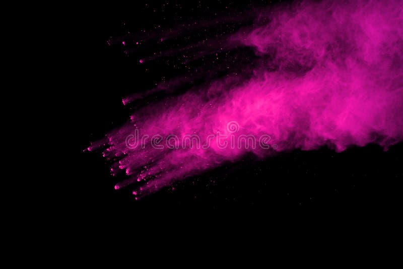 Abstract Pink Powder Splatted Background,Freeze Motion of Color Powder