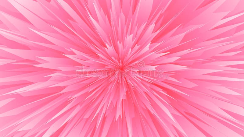 Beautiful abstract pink spiky explosion background