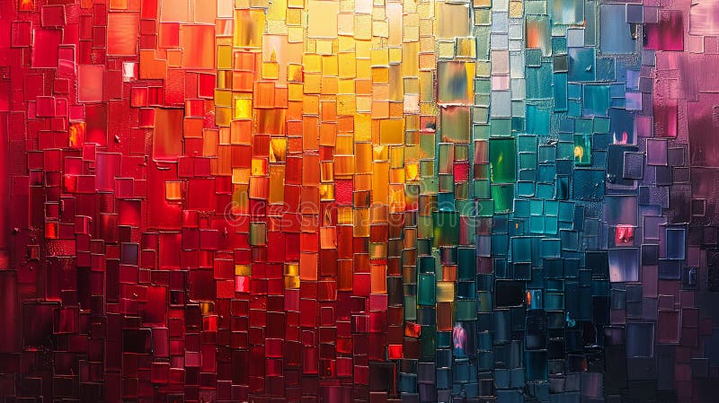 Abstract Pixel Art Background with Vibrant Mosaic royalty free stock photos