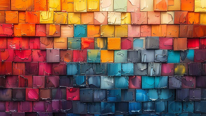 Abstract Pixel Art Background with Vibrant Mosaic royalty free stock photography