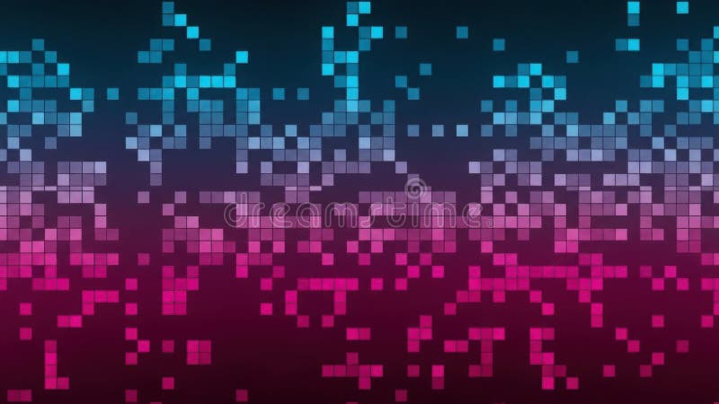 Abstract pixel art isolated on transparent background isolated on white background stock illustration