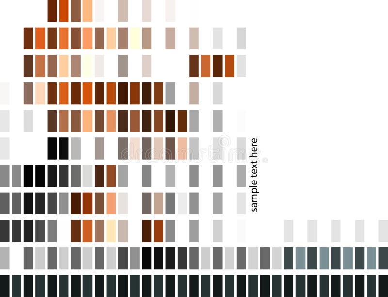 Abstract pixel bar graph