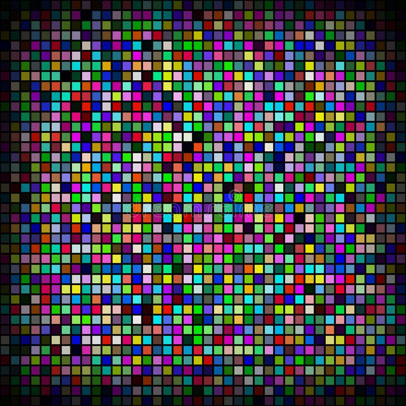 Abstract pixel mosaic background stock illustration