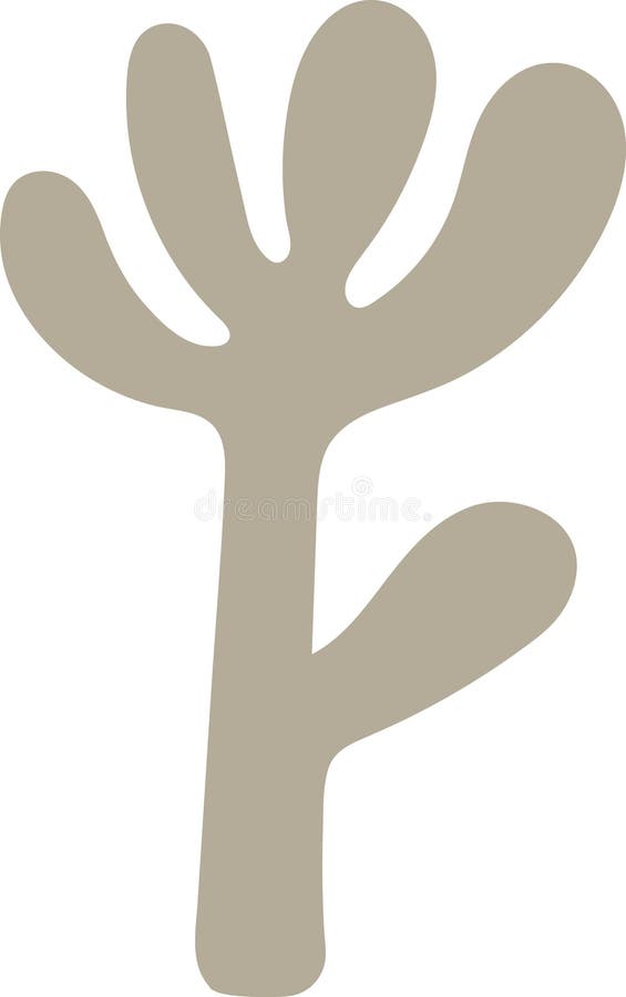 Abstract Plant Silhouette royaltyfri illustrationer