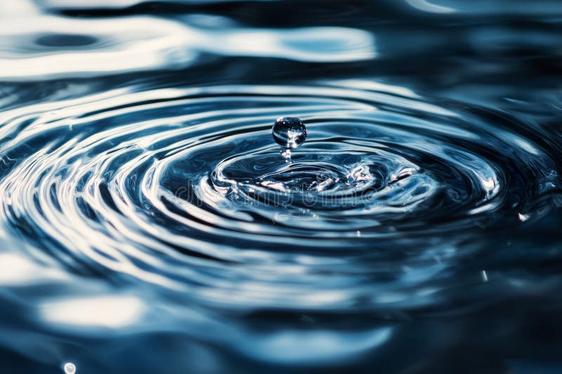 Abstract platinum metallic ripples, flowing like liquid mercury against a dark background. Ai