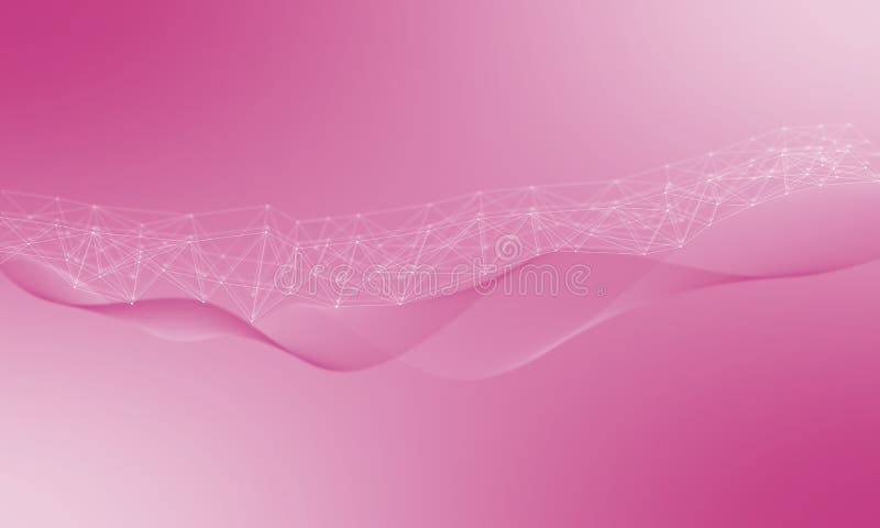 Abstract plexus background with connecting dots and lines. Wave flow. Plexus geometric effect Big data with compounds. Line, conne vector illustration