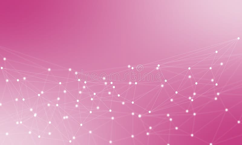 Abstract plexus background with connecting dots and lines. Wave flow. Plexus geometric effect Big data with compounds. Line, conne vector illustration