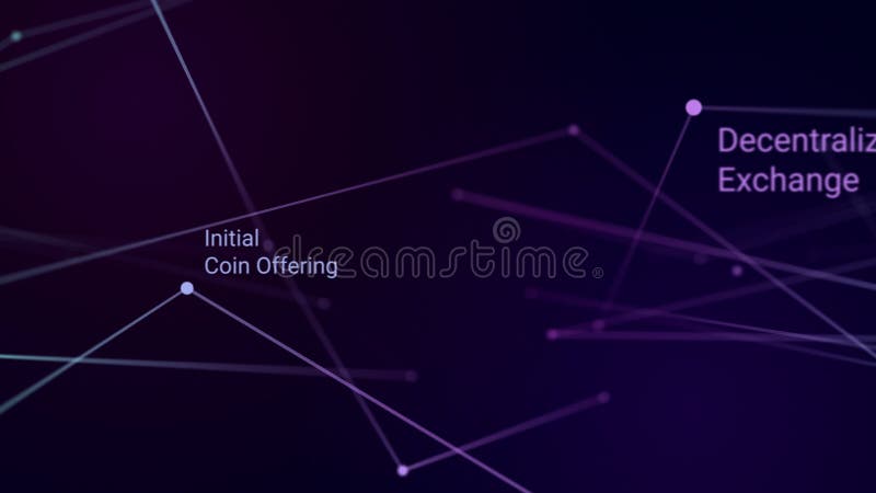 Abstract plexus Blockchain Technology background. stock illustration