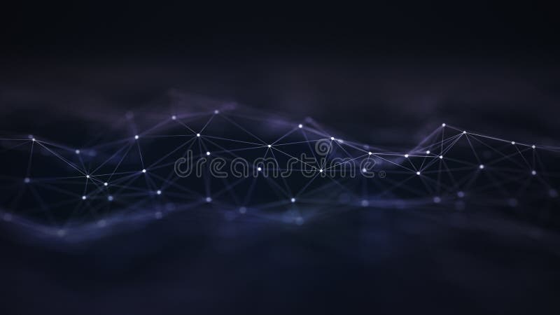 Abstract plexus digital communication and technology network vector illustration
