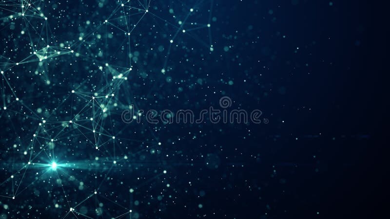 Abstract plexus geometrical shapes. Connection concept. Digital, communication and technology network background. stock illustration