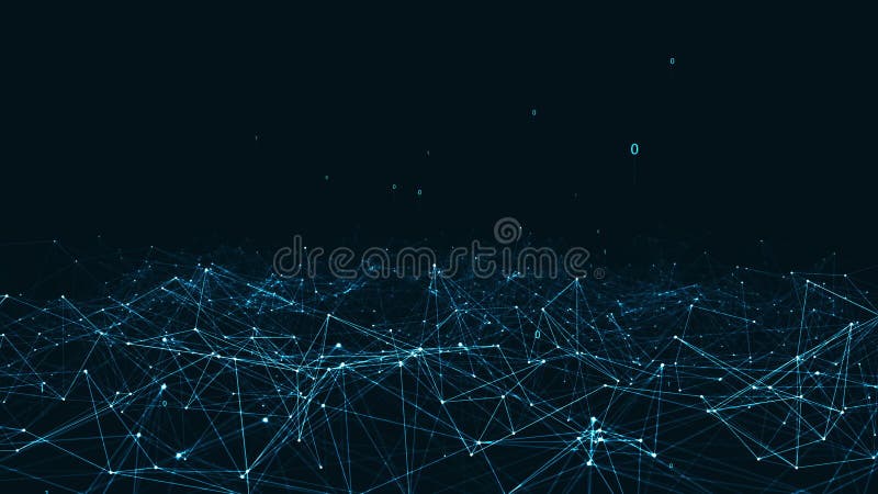 Abstract plexus geometrical shapes. Connection and web concept. stock illustration