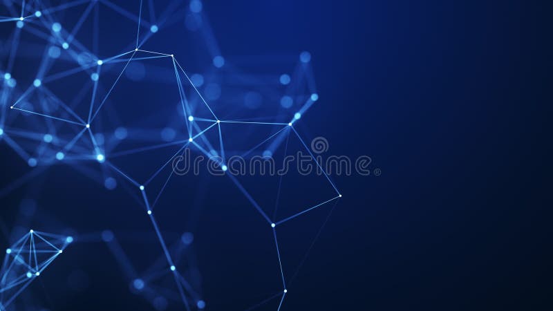 Abstract plexus geometrical shapes. Connection and web concept. royalty free illustration