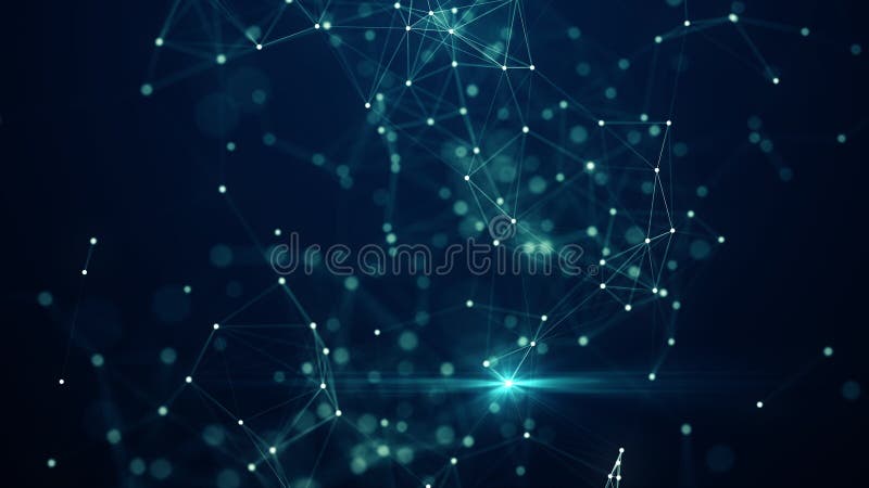 Abstract plexus geometrical shapes. Connection and web concept. Digital, communication and technology network background. royalty free illustration
