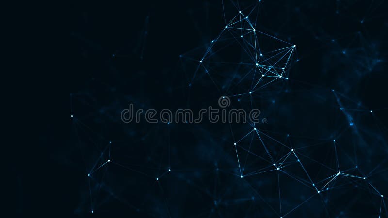 Abstract plexus geometrical shapes. Connection and web concept. Digital,communication and technology network background with moving vector illustration