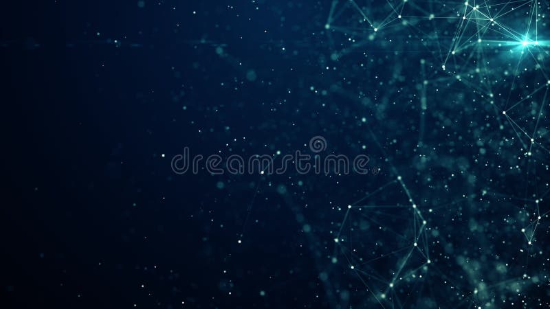 Abstract plexus geometrical shapes. Connection and web concept. Digital, communication and technology network background. stock illustration