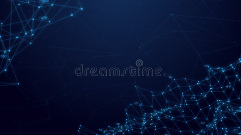 Abstract plexus geometry background connecting technology concept digital communication network moving line and dot royalty free illustration
