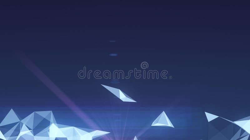 Abstract plexus motion design. Crystal pattern background. stock illustration