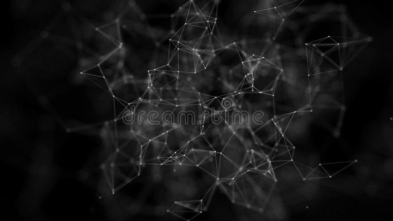 Abstract plexus network as data complex animaion. vector illustration